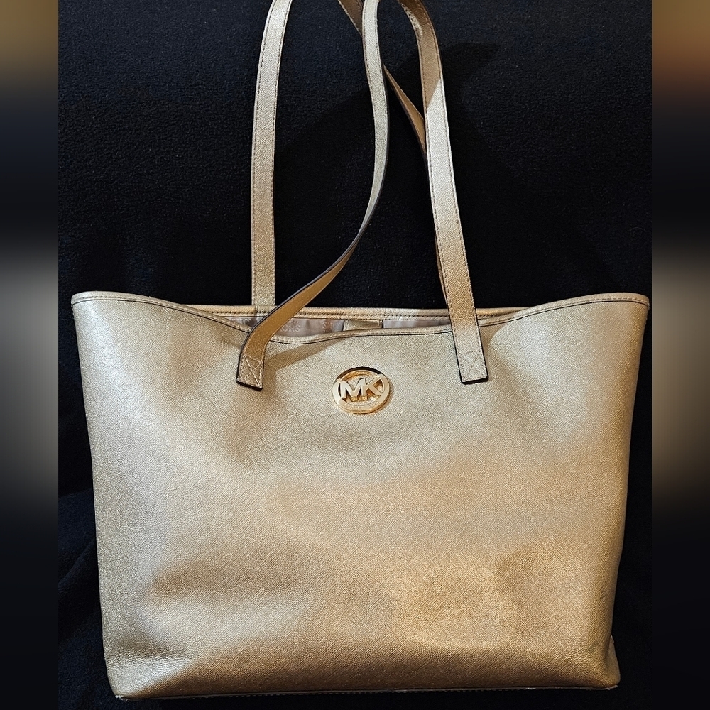Michael Kors Gold Tote Bag